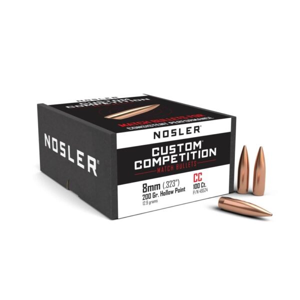 Nosler Custom Competition 8mm Rifle Bullets 200gr HPBT