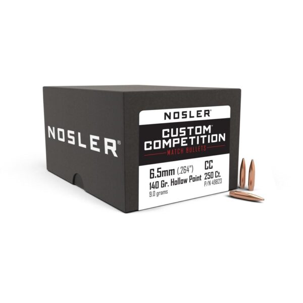 Nosler Custom Competition Bullets, 6.5mm 140gr HPBT