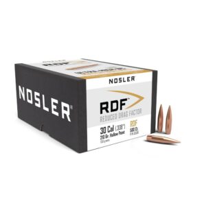 Nosler RDF .30 Caliber 210gr HPBT Rifle Bullets, 500-Count