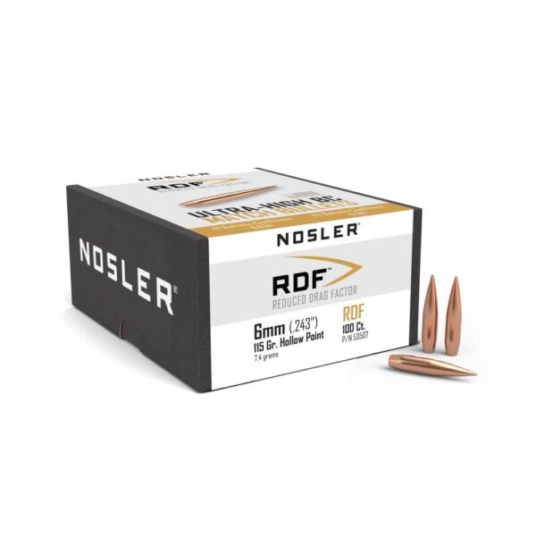 Nosler RDF 6mm (.243) 115gr HPBT Bullets