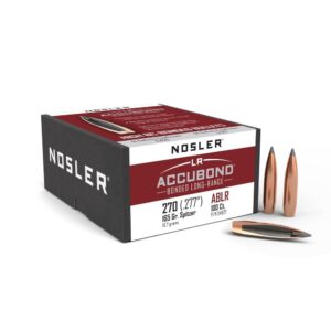 Nosler AccuBond Long Range .277 Caliber 165gr Spitzer Point Bullets