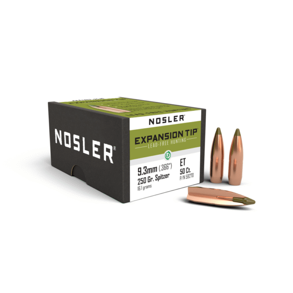 Nosler E-Tip Lead-Free Bullets, 9.3mm 250gr