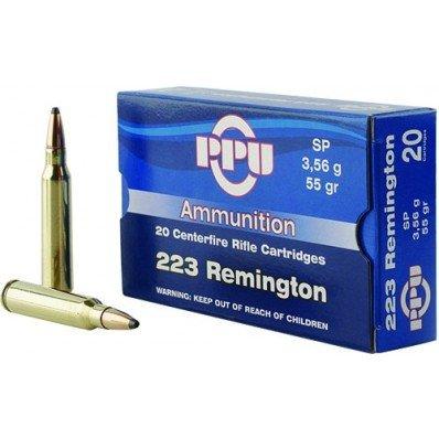 PPU .223 Remington/5.56 NATO 55gr SP