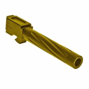 Rival Arms Match-Grade Drop-In Barrel, 9mm, Fits Glock 17 Gen3/4, Gold