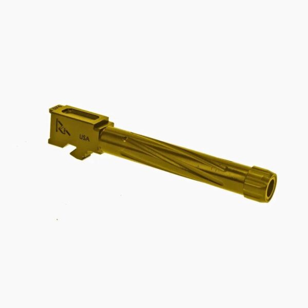 Rival Arms V1 Match-Grade Threaded Barrel, Gold PVD, Glock 17 Gen5