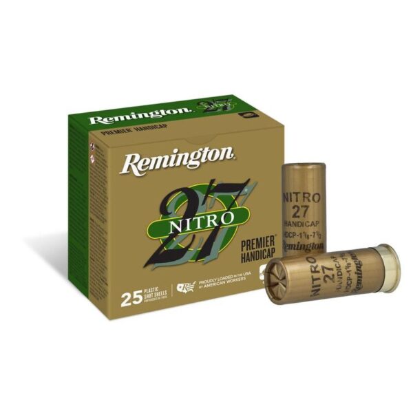 Remington Premier Nitro 27 Target 12 Gauge HDCP 1-1/8oz #7.5, 25-Round Box
