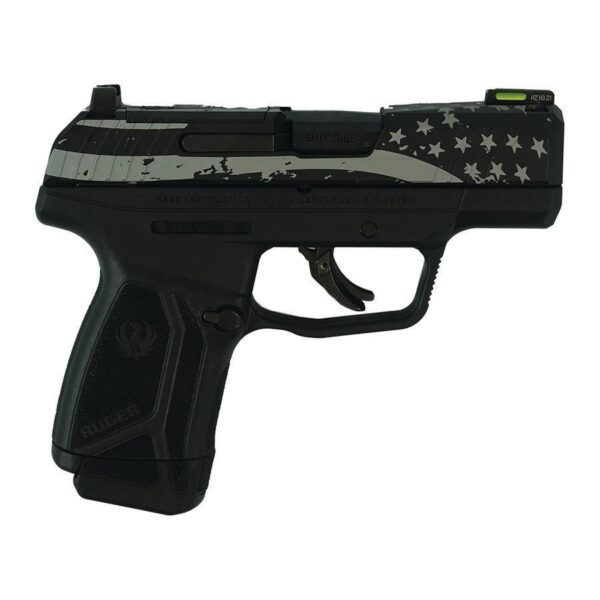 Ruger Max-9 Pro Handgun, 9mm, Optic Ready, Flag Engraved, 12-Round