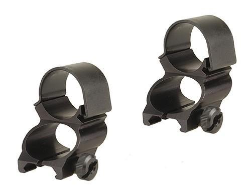 Weaver Detachable See-Thru Scope Rings - 1-inch Extension -Black