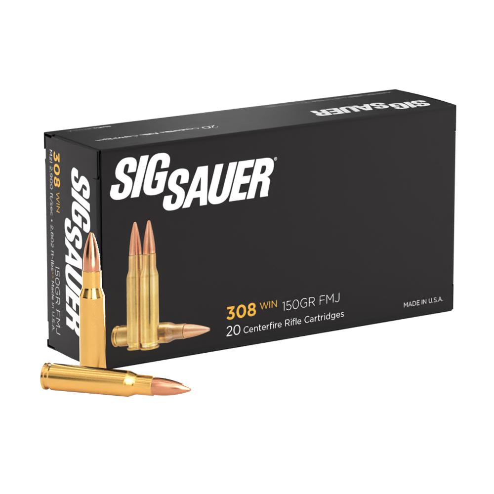 Sig Sauer Elite Ball .308 Winchester/7.62 NATO 150gr FMJ, 20-Round Box