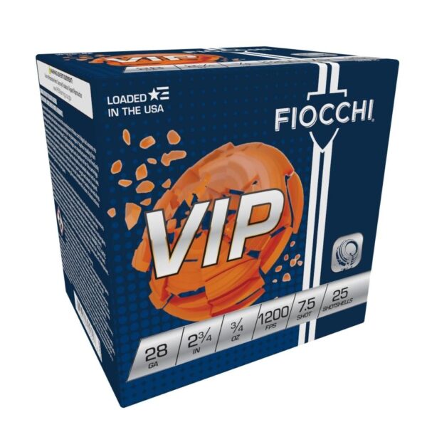 Fiocchi Exacta Target 28 Gauge 2 3/4-Inch 3/4oz #7.5 Shot, 25-Round Box