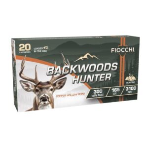 Fiocchi Backwoods Hunter Rifle Hunter .300 Win Mag 165gr CHP 3100 fps 20/ct
