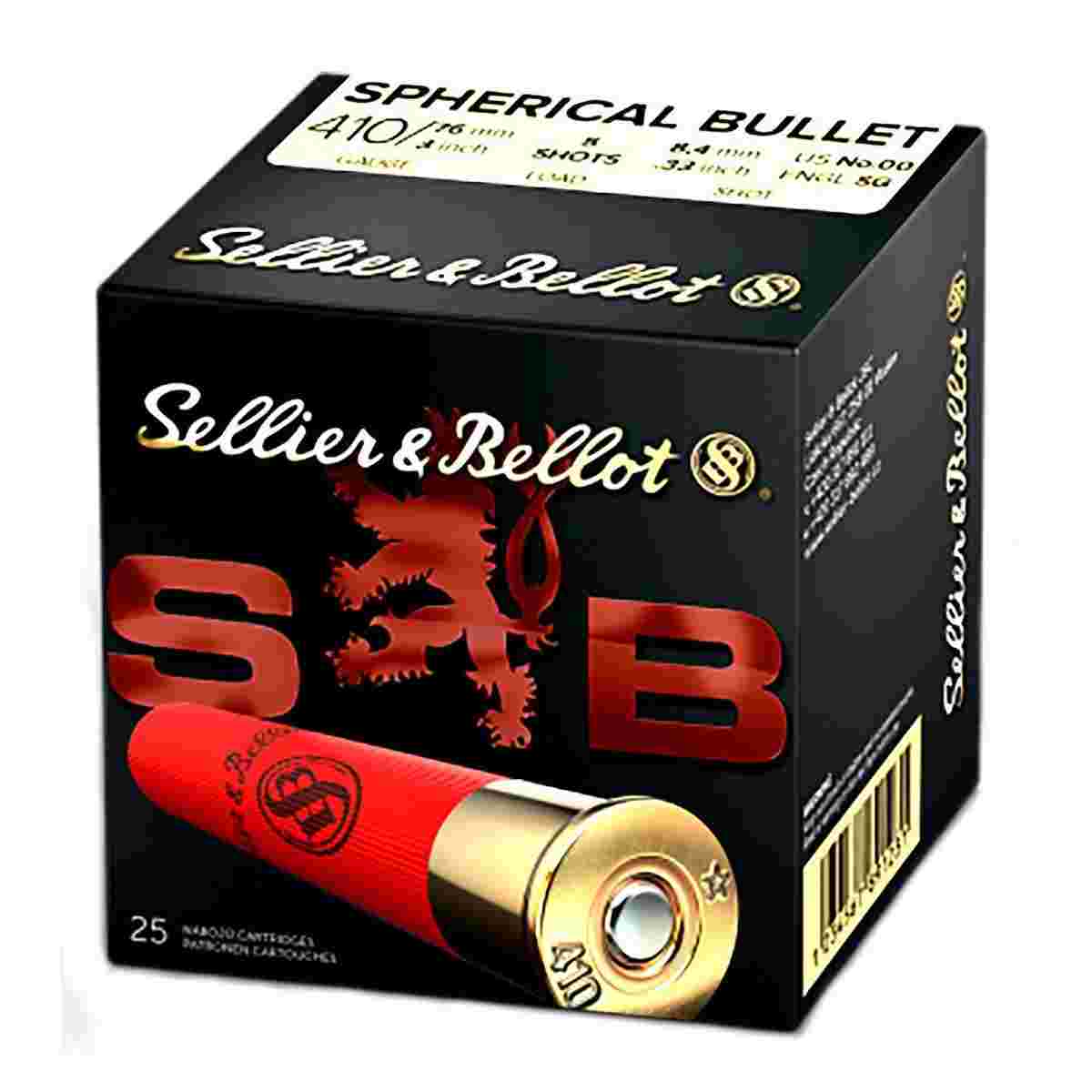 https3A2F2Fmedia.chattanoogashooting.com2Fimages2Fproduct2FZYSB410B2FZYSB410B 1.jpg Sellier & Ballot Shotshells .410 ga 3" 5 plts 1181 fps #00 25/ct