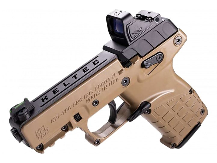 Kel-Tec P17 Pistol, .22 LR, Tan, Threaded Barrel