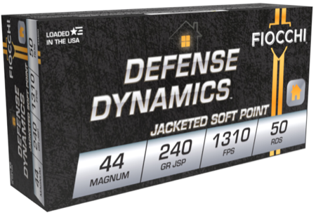 FIOCCHI 44 MAGNUM 240 GR JSP