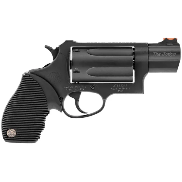 Taurus Judge Public Defender Revolver, .45 Colt/.410, Black, 2.5-Inch Barrel, 5-Shot