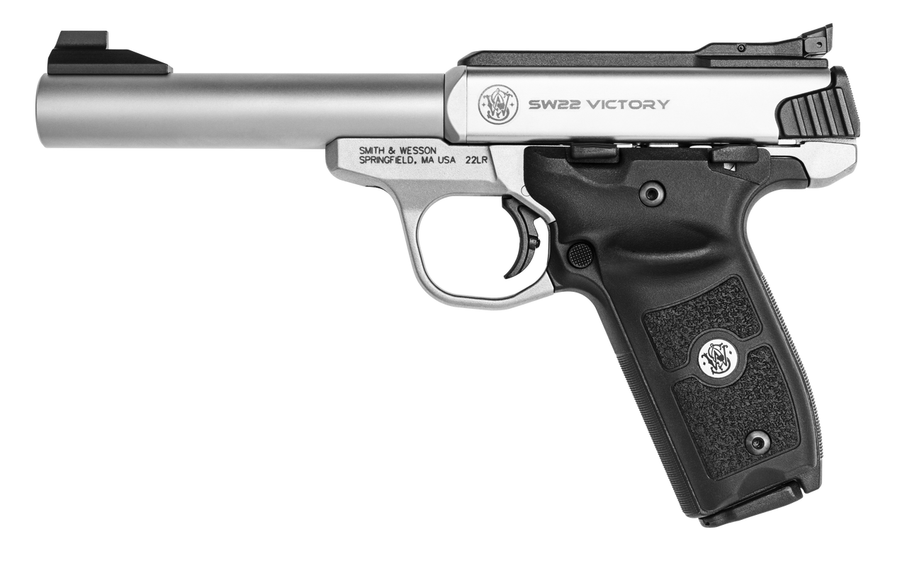 Smith & Wesson SW22 Victory Target Model Pistol, .22 LR, Stainless, Bull Barrel