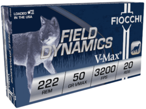 FIOCCHI 222REM 50G VMAX 20RD BX 200RD CASE
