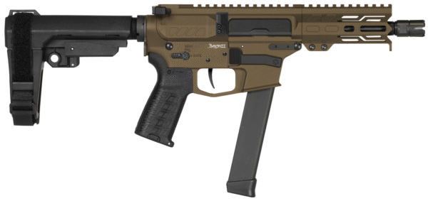 CMMG Banshee MkGs Pistol, 9mm, 5-Inch, Midnight Bronze, with RIPBRACE, 33-Round
