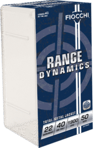 FIOCCHI 22 WIN MAG 40GR TMJ 50RD BX 2000RD CASE