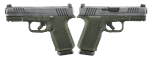 Ruger RXM Pistol, 9mm, Crushed Silver Battle Worn/Green, 15-Round