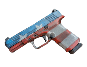 RUGER RXM 9MM PISTOL 4" AMERICAN FLAG O.R. 2-15RD MAGS - ORION EXCLUSIVE