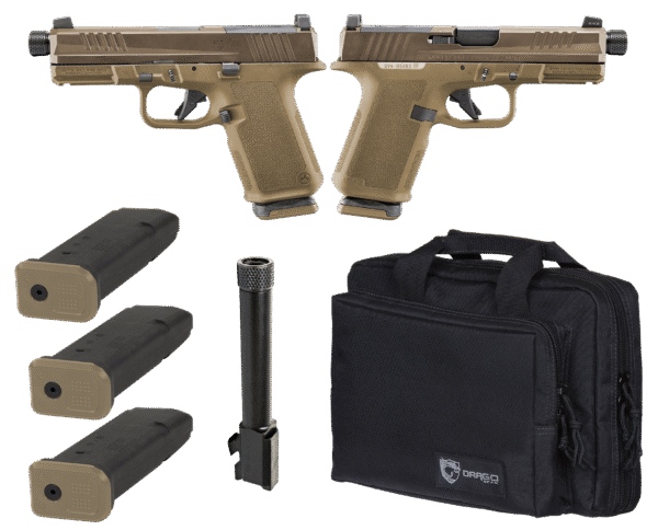 Ruger RXM Tactical Bundle, 9mm, 4-Inch Threaded, FDE, Range Bag, 15-Round