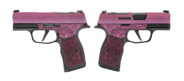SIG SAUER P365X LADY BUG 9MM PSTL 3.1" BBL 2-12RD MAGS, OPTC PLTE COVER