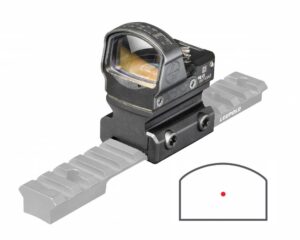 Leupold DeltaPoint Pro 2.5 MOA red dot sight with DP Pro AR mount in matte black
