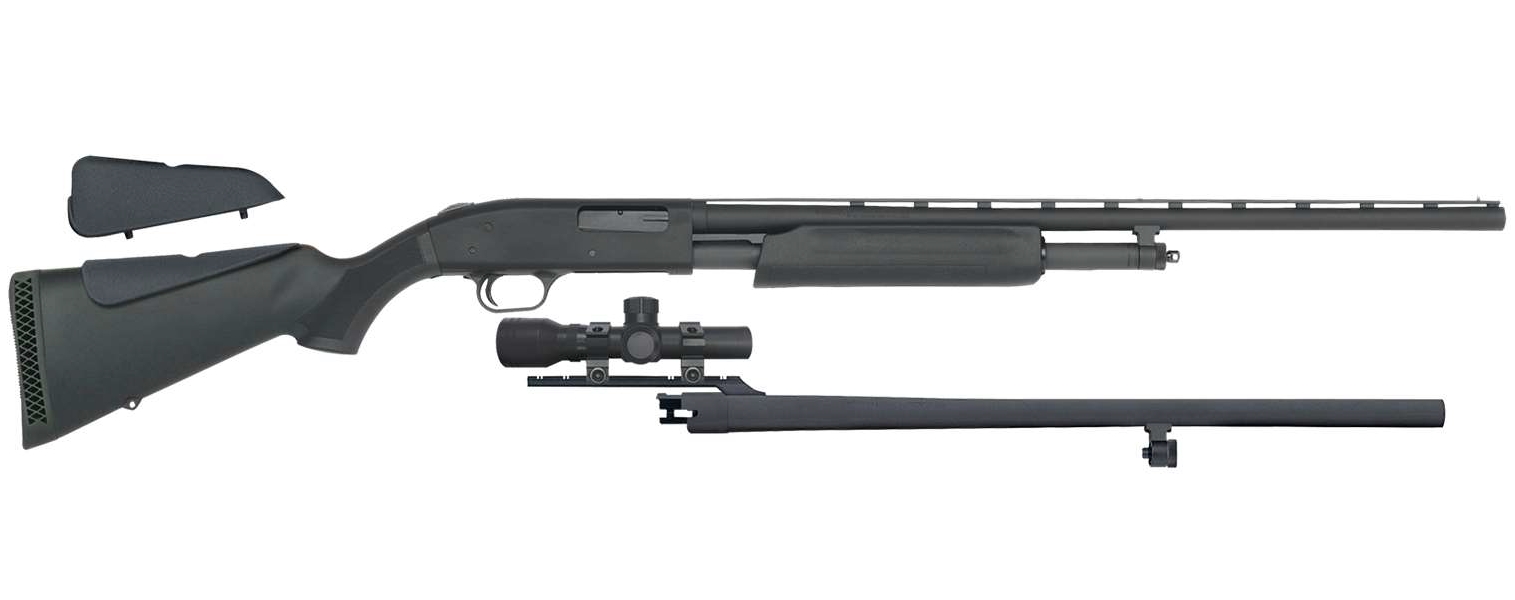 Mossberg 500 Field/Slug Combo 12 Gauge Pump Shotgun, 28-Inch, Matte Blue