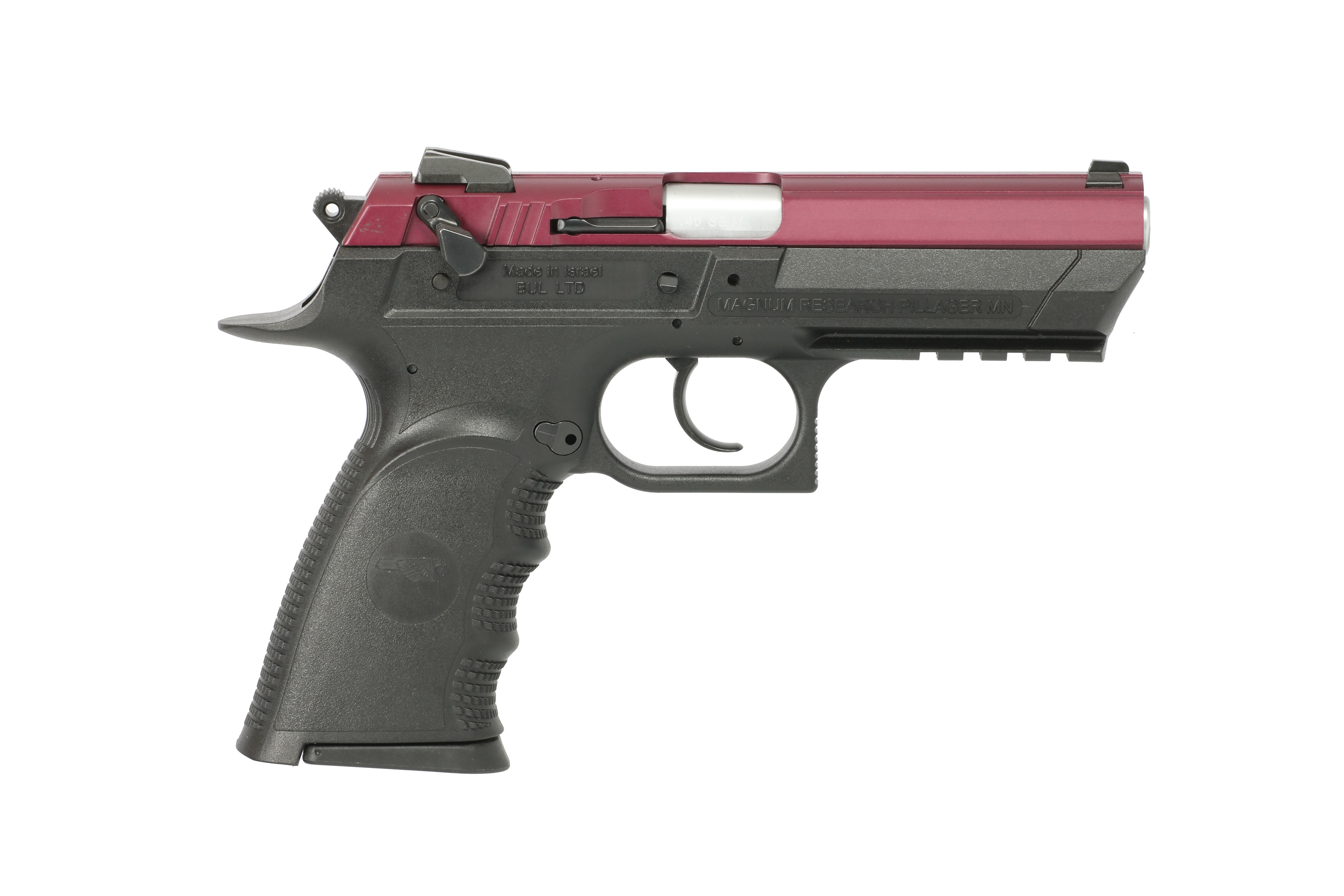 Magnum Research BE III Pistol, 9mm, 4.43-Inch Barrel, Black Cherry, 15-Round