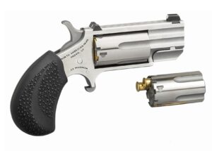 North American Arms Pug Revolver, .22 Magnum/.22 LR, 1-Inch Barrel, Stainless, Conversion Cylinder, 5-Shot