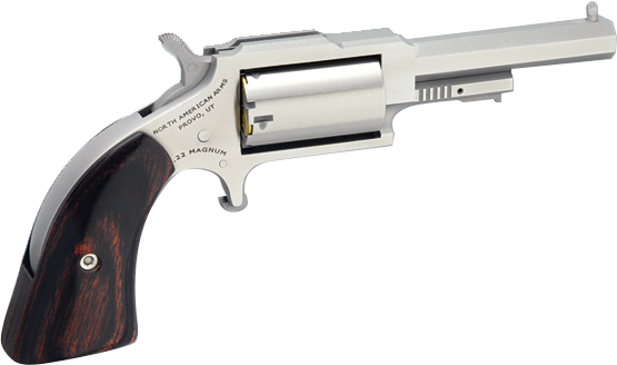 North American Arms Sheriff Revolver, .22 LR/.22 Magnum, 2.5-Inch Barrel, Stainless, 5-Shot