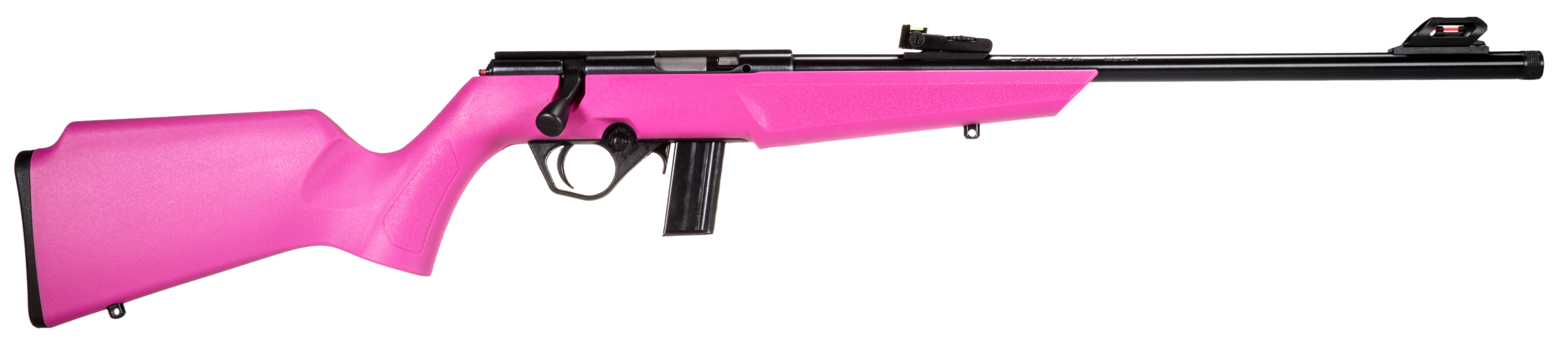 Rossi RB22 Rifle, .22 LR, Black/Pink, 16.5-Inch Barrel