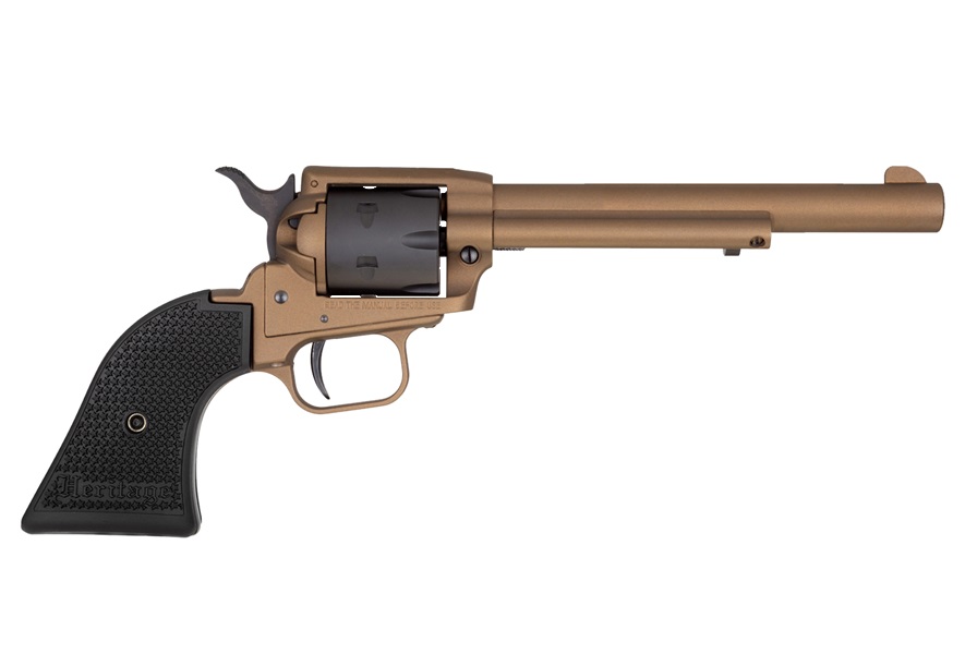 Heritage Rough Rider .22 LR Revolver, 6.5-Inch Barrel, Burnt Bronze Cerakote
