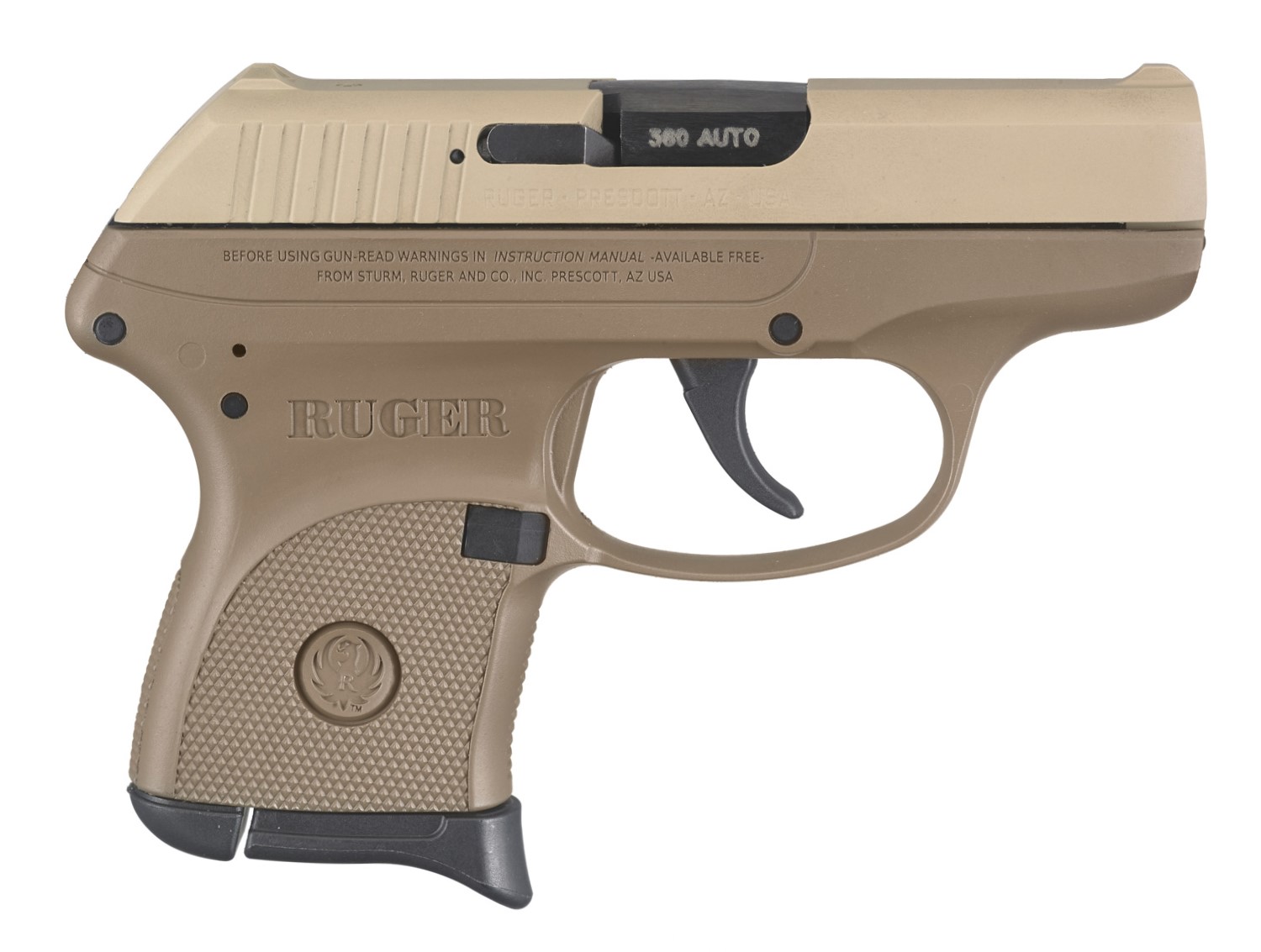 Ruger LCP Pistol, .380 ACP, Full FDE