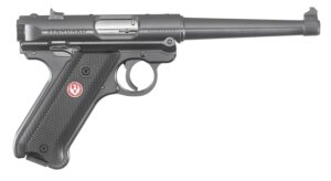 Ruger Mark IV Standard Pistol, .22 LR, 6-Inch, Satin Stainless, 10-Round