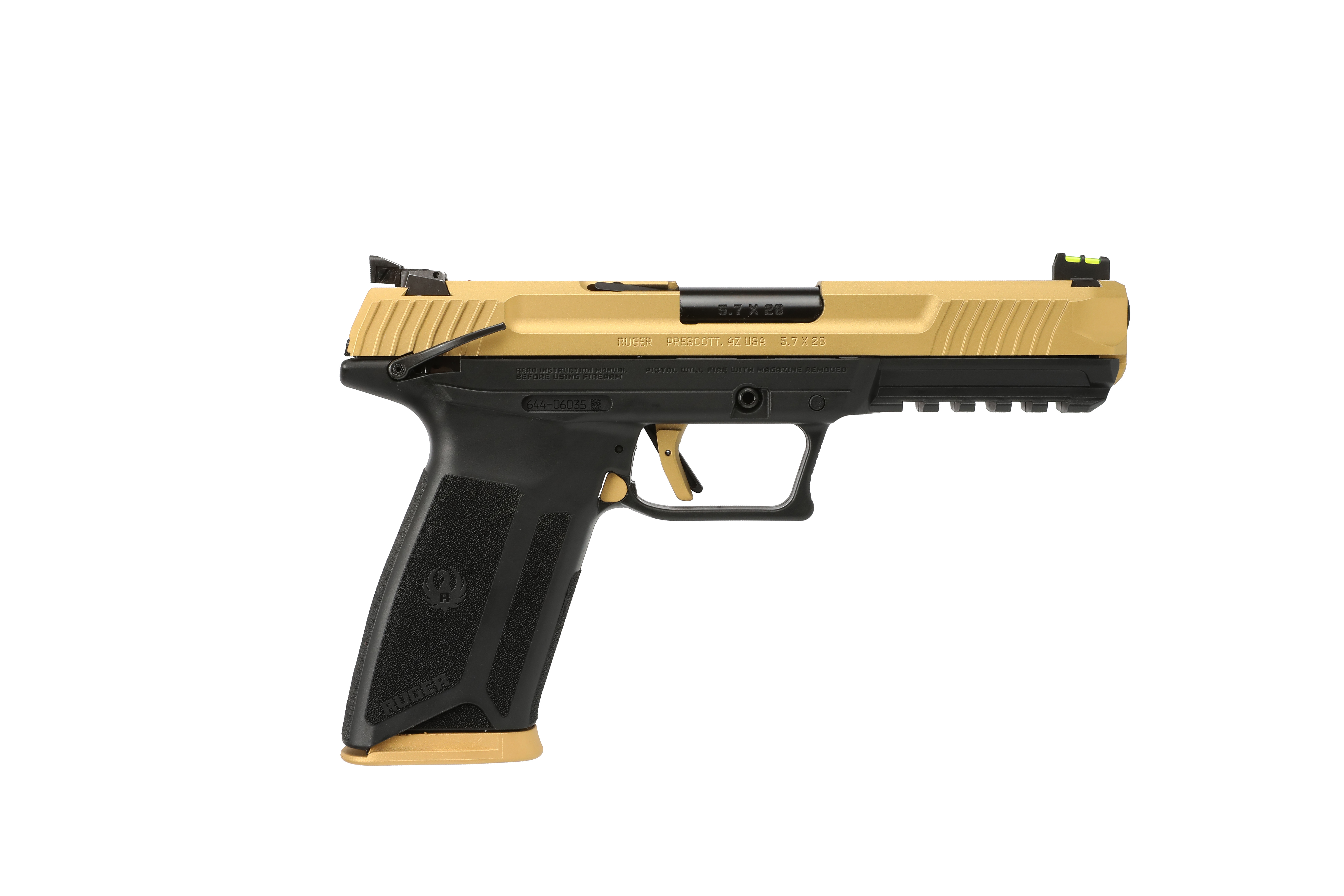 Ruger-57 Pistol, 5.7x28mm, Gold, 20-Round