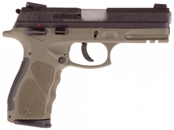 Taurus TH40 Pistol, .40 S&W, Black/OD Green, 4.3-Inch, 15-Round