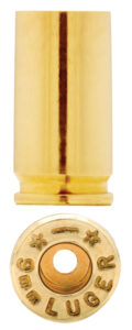 Starline Brass 9EUP100 Unprimed Cases 9mm Luger Handgun Brass 100 Per Bag