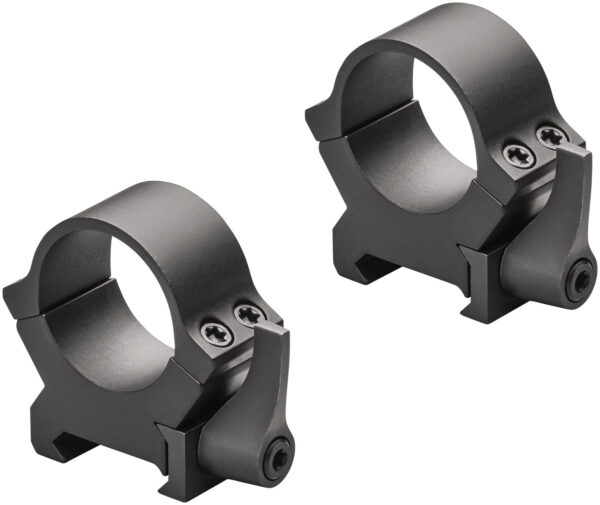 Leupold QRW2 34mm medium matte quick-release scope rings mounted on a Picatinny rail