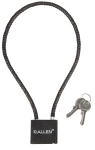 Allen 15414 Cable Gun Lock Open With Key Black Stainless Steel Firearm Fit- Handgun/Rifle/Shotgun