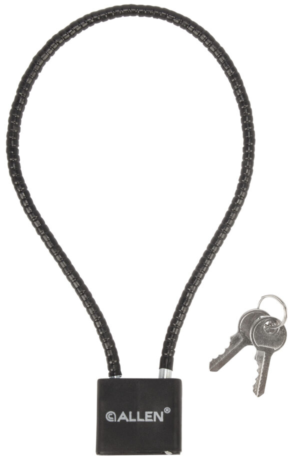 Allen 15414 Cable Gun Lock Open With Key Black Stainless Steel Firearm Fit- Handgun/Rifle/Shotgun
