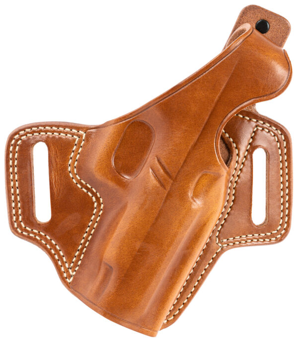 Galco Fletch OWB Holster for Glock 48/48 MOS/M&P Shield EZ, Tan Leather, Right Hand