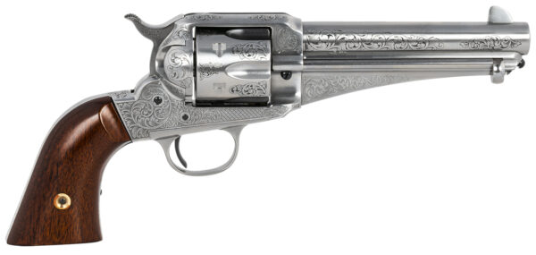 Taylor's & Company 1875 Army Outlaw Revolver, .45 Colt, 5.5-Inch, White Engraved, 6-Shot
