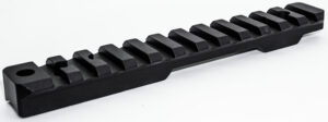 Talley P00252412 Picatinny Rail Picatinny Black Anodized Aluminum Fits Browning T-Bolt 0 MOA