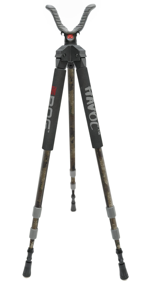 Bog-Pod 1100485 Havoc Tripod 22-50" High Veil Alpine Green Aluminum