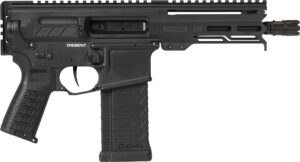 CMMG 54AA847AB Dissent 5.7x28mm 32+1 6.50", Black Cerakote Rec, OEM Grip, Picatinny Buffer Adapter, Zeroed Drop-In Single Stage Trigger