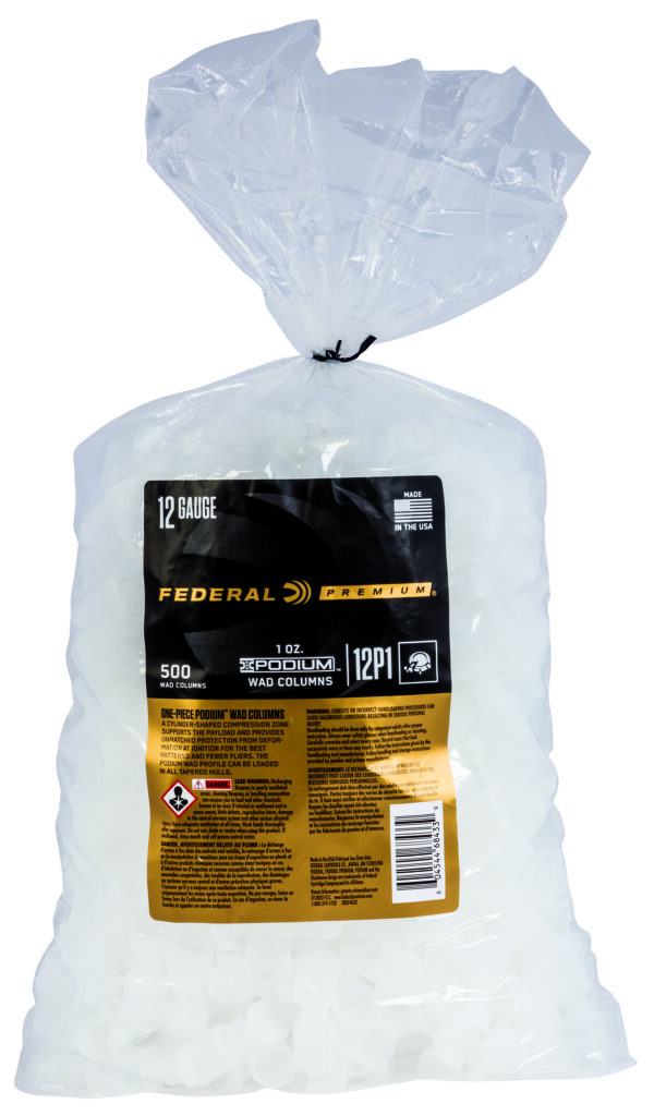 Federal Podium Wad, 12 Gauge, 1oz, 500-Count