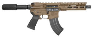 Diamondback DB15 Pistol, 7.62x39mm, 7-Inch, FDE, 28-Round