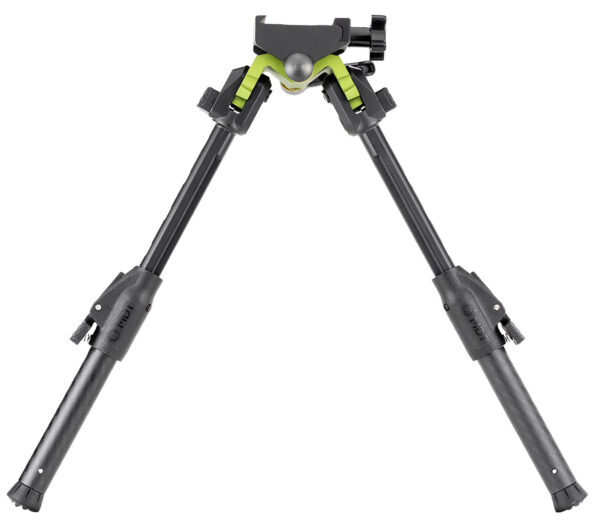 Mdt Sporting Goods Inc 105560GRN GRND-POD Green/Black 4.50"-9" Carbon Fiber/Aluminum, Adj. Throw Lever, 4 Leg Postitions, Fits Picatinny Rail
